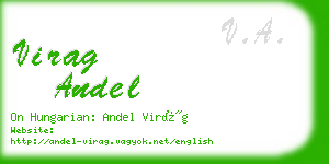 virag andel business card